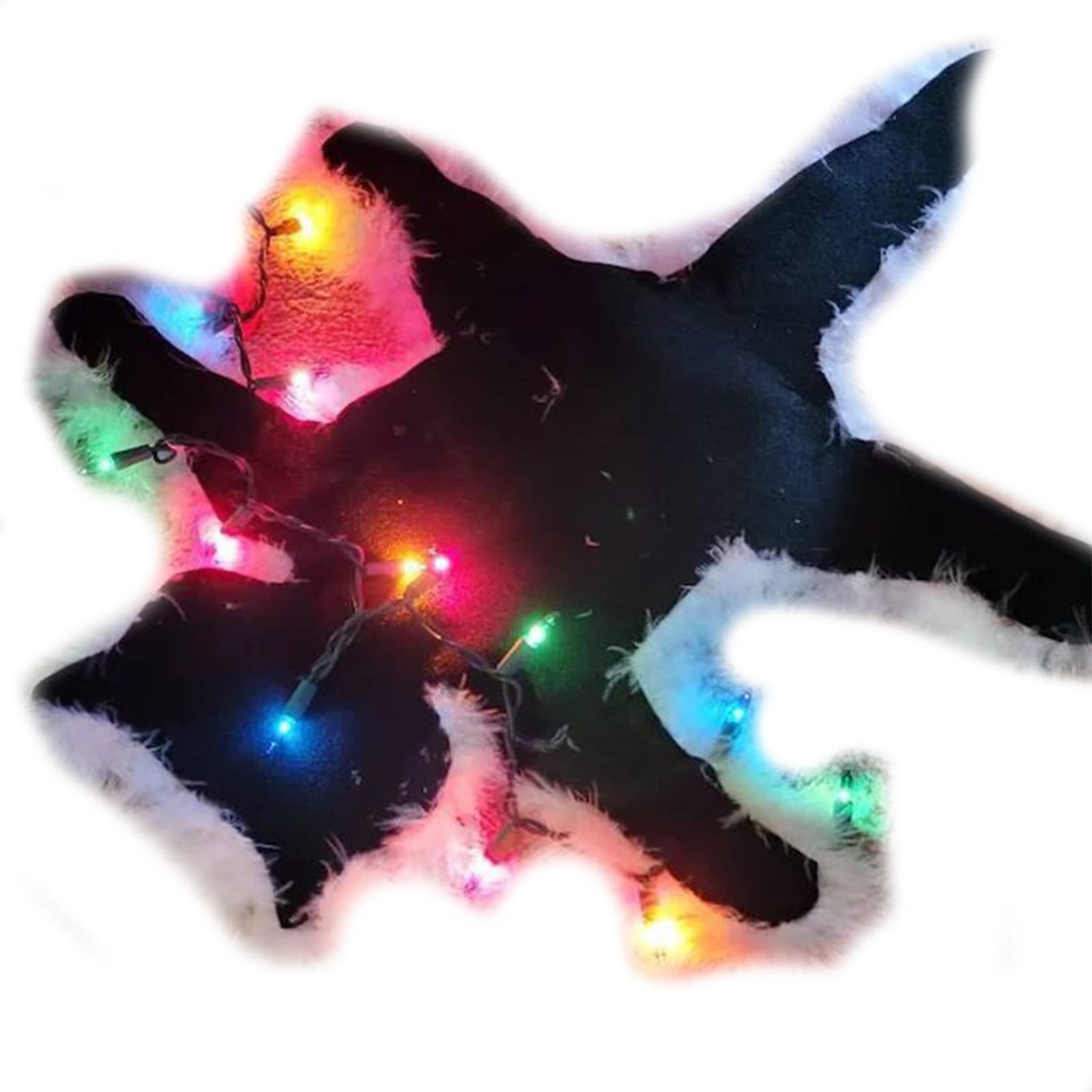 THAIMAI Light Up Fried Cat Rug Christmas Holiday Lights Up for Home Bedroom Livingroom Xmas Decor(#3)