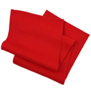 f as in fabric | felt fabric quarter yard | 100% acrylic | 9" x 72" | 1.5mm thick | hand crafts, for kids creativity (red, 9" x 72")