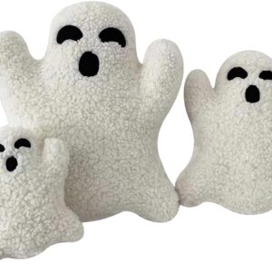 2024 New Ghost Pillow Halloween - Cute Ghost Shaped Plush Pillow, Halloween Ghost Decorative Throw Pillows, Soft Fluffy Plush Stuffed Halloween Ghost Pillow for Halloween Decor (#1-30cm/11.8in)