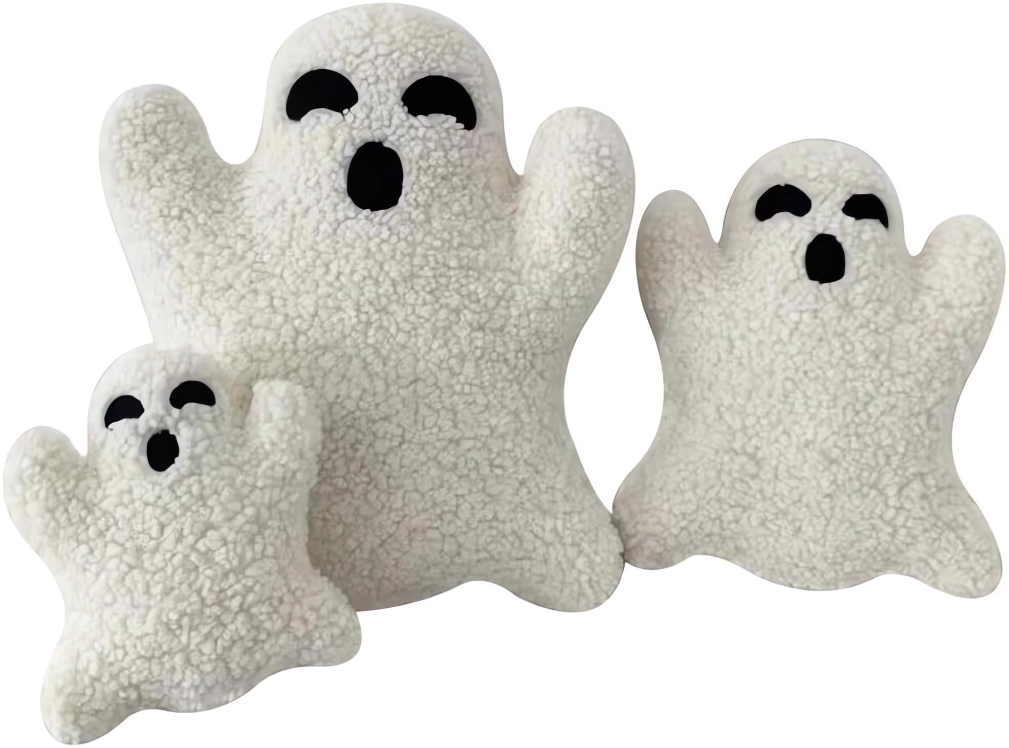 2024 New Ghost Pillow Halloween - Cute Ghost Shaped Plush Pillow, Halloween Ghost Decorative Throw Pillows, Soft Fluffy Plush Stuffed Halloween Ghost Pillow for Halloween Decor (#1-30cm/11.8in)