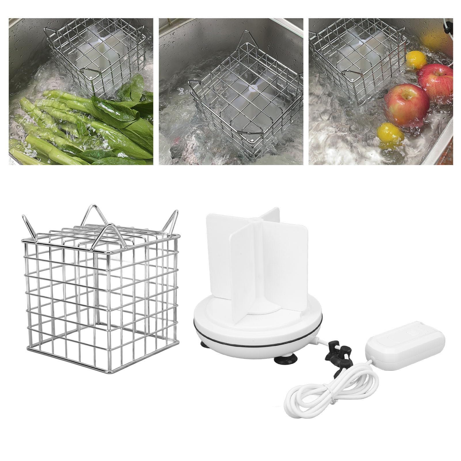 Sink Dishwasher, Time Saving Portable Dish Washing Machine Full US Plug 100?240V IP67 Waterproof for Fruit