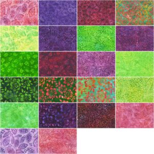 Lunn Studios Artisan Batiks Floral Paradise 42 10-inch Squares Layer Cake Robert Kaufman TEN-1223-42