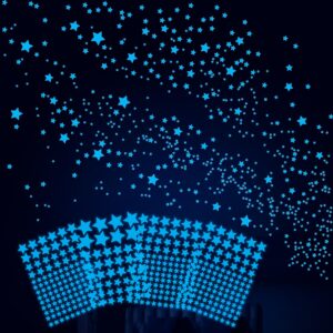 421pcs glow in the dark stars ceiling stars glow in the dark space planet universe galaxy wall decals ultra glow in the dark wall stickers for boys girls kid bedroom living room decor christmas gift