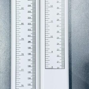 Aluminum Alloy Height Measurement,Adult Child Height Measure,Portable Height Measuring Rod 8-82 inch/20-210 cm/Unit with cm & inch,for Home,Office,Gym,Medical Examination,Medical