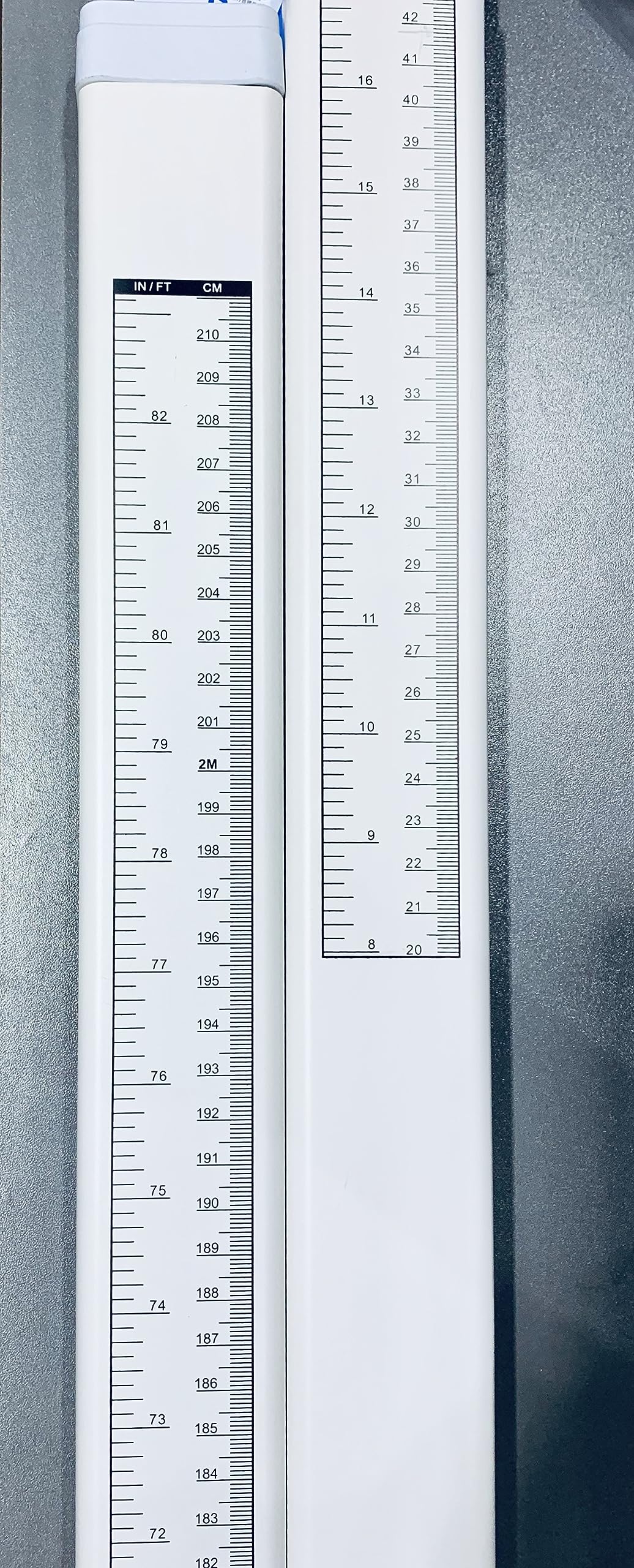 Aluminum Alloy Height Measurement,Adult Child Height Measure,Portable Height Measuring Rod 8-82 inch/20-210 cm/Unit with cm & inch,for Home,Office,Gym,Medical Examination,Medical