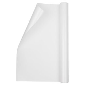 jam paper gift wrap - glossy wrapping paper - 26.3 sq ft (17 in x 18 ft) - glossy white - roll sold individually