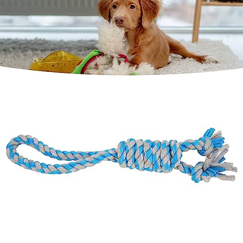 Plcnn Cotton Dog Chew Rope Toys Rope Toy for Large Dogs, Dental Cleaning Chew Toys, Dog Tug Toy for Boredom, Dog Rope Toy for Aggressive Chewers(Blue (for Alcantara 4175))