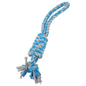 Plcnn Cotton Dog Chew Rope Toys Rope Toy for Large Dogs, Dental Cleaning Chew Toys, Dog Tug Toy for Boredom, Dog Rope Toy for Aggressive Chewers(Blue (for Alcantara 4175))