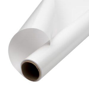 JAM Paper Gift Wrap - Glossy Wrapping Paper - 26.3 Sq Ft (17 in x 18 Ft) - Glossy White - Roll Sold Individually