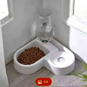 Refilling Water Bowl for Small Pets Food and Water Feeder Cats Dogs Rabbits