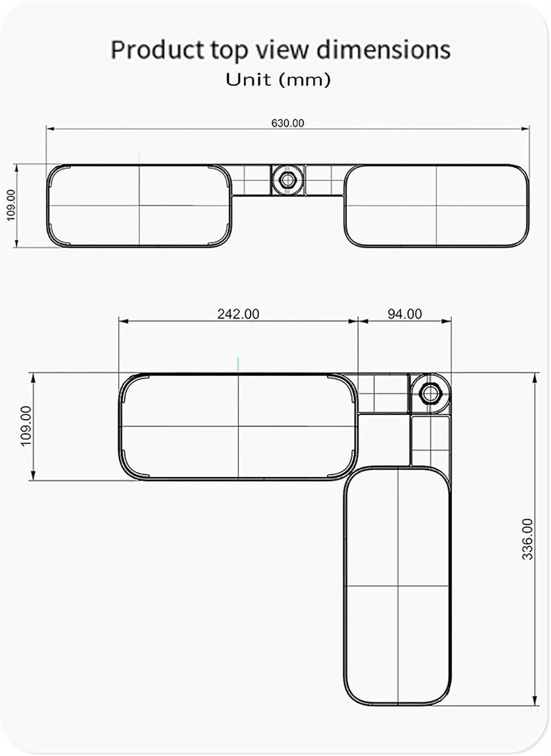 Multifunctional Wall-Mounted U-Shaped Rotating Storage Corner Shelf, Wall-Mounted No-Punching Corner Shelf, for Bathroom Living Room & Kitchen (White)