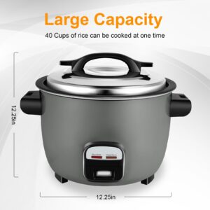 Wutfly 40 Cups (Cooked) Commercial Rice Cooker/Warmer