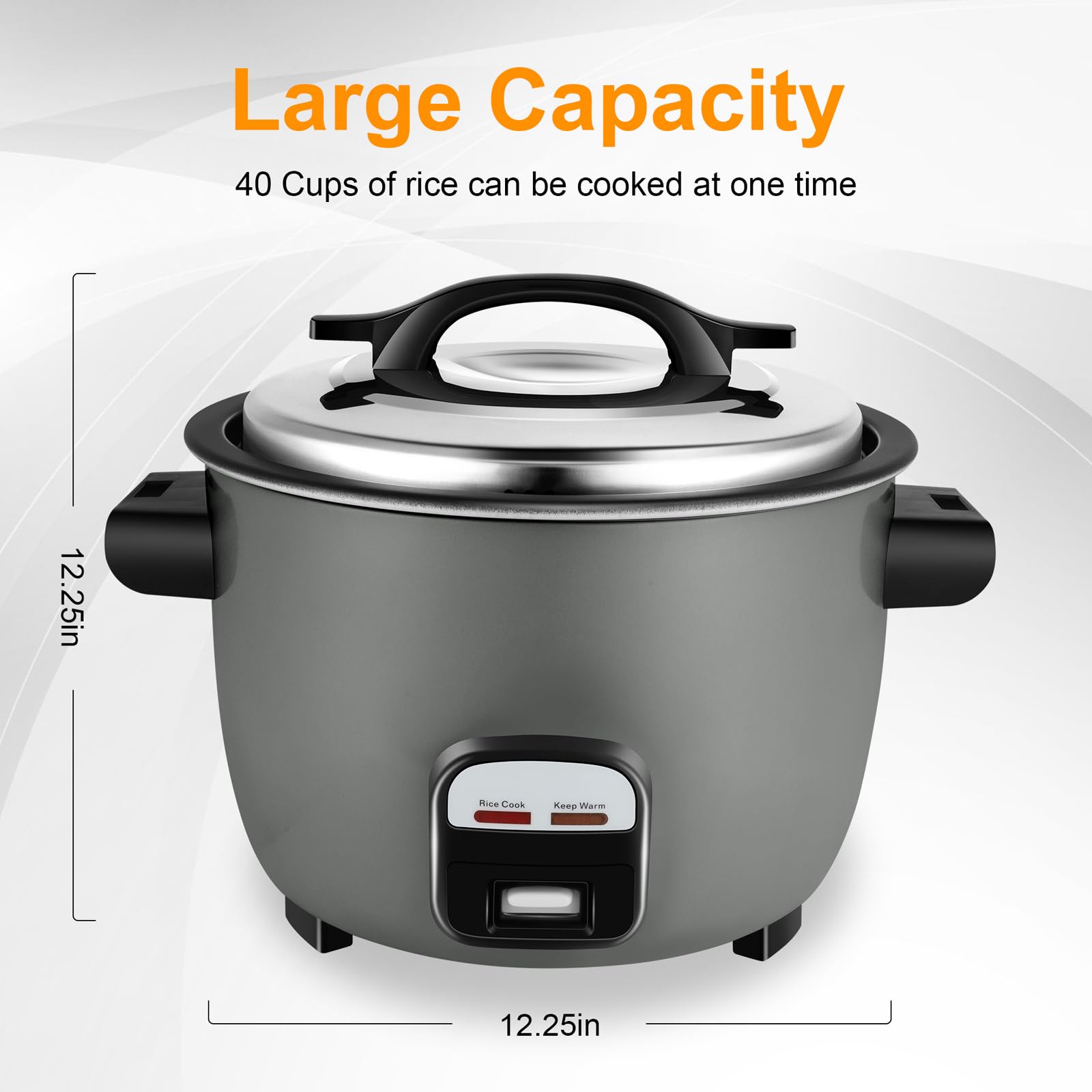 Wutfly 40 Cups (Cooked) Commercial Rice Cooker/Warmer