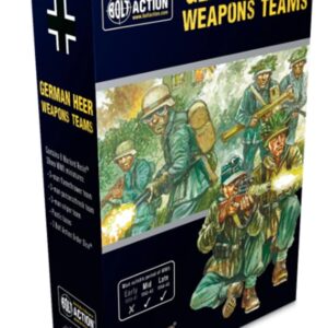 Warlord Games German Army Weapons Teams - 28mm Scale Miniatures for Bolt Action Highly Detailed World War 2 Miniatures for Table-top Wargaming