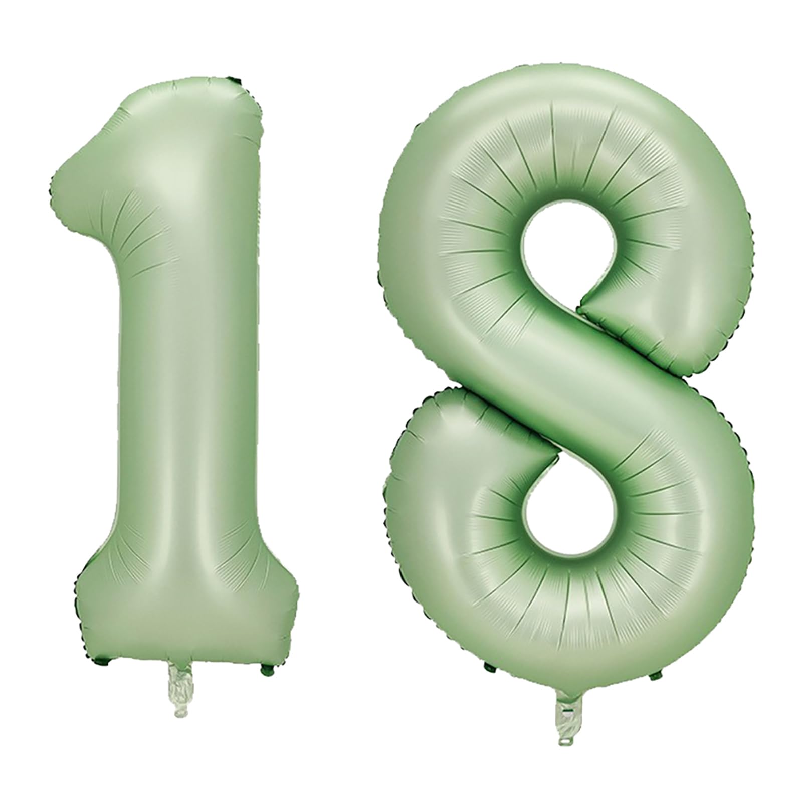 YFHVJTKO 40 Inch Number 18 Foil Balloons 18th Celebration Decorations for Happy 18th Birthday Party Wedding Bridal Shower Engagement Photo Shoot Anniversary Decoration, Number 18 Olive Green Balloon