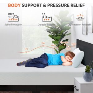 Full Size Mattress, 5/6/8/10/12 Inch Mattress Full Mattress for Cool Sleep & Pressure Relief, Certipur-Us Certified Memory Foam Mattress, Fiberglass Free Full Size Mattress in a Box, (Full, 12 Inch)