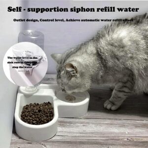 Refilling Water Bowl for Small Pets Food and Water Feeder Cats Dogs Rabbits