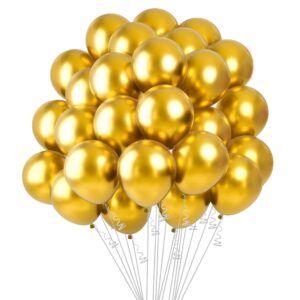 gold balloons 60pcs metallic1 balloons gold party balloons 2 inch latex balloons for birthday party gold party decorations for christmas wedding graduation baby shower bachelorette retirement party