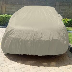 Bynbbur 11 FT Round Patio Furniture Cover Outdoor Table Chair Set Covers Car Cover Trampoline Cover Wire Rope Hemmed All Edges, Waterproof Cover for Outdoor Furniture Set (Beige)