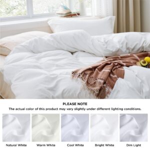 Bedsure Queen Size Duvet Cover Set - Soft Prewashed Duvet Cover & Cooling Lyocell Cotton Hybrid Duvet Cover Bundle Set