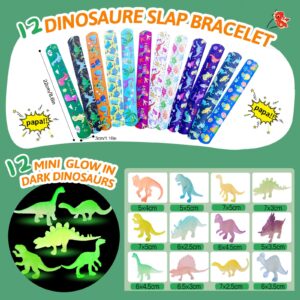 CIRDOTSH Dinosaur Party Favors For 12 Kids, Dinosaur Birthday Party Supplies, Dinosaur Goodie Bags for Boys Girls Birthday, Dinosaur Gifts Bags Fillers Pinata Stuffers, Dinosaur Themed Party Toys