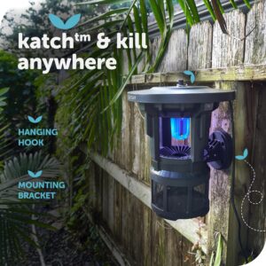 KATCHY Outdoor Insect Trap with Wall-Mounted Bracket - Non-Zapper Traps for Outdoors - Catch Insects Outdoors