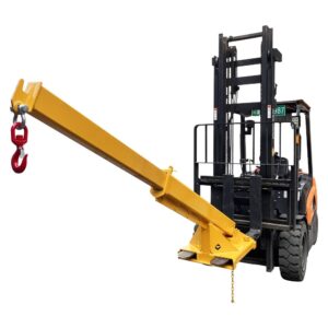 EQCOTWEA 2T/4400LB Adjustable Forklift Jib Boom Crane Mobile Crane Lifting Forklift 63-98" Arm Forklift Telescopic Boom Attachment Forklift Extension Towing Handling Equipment