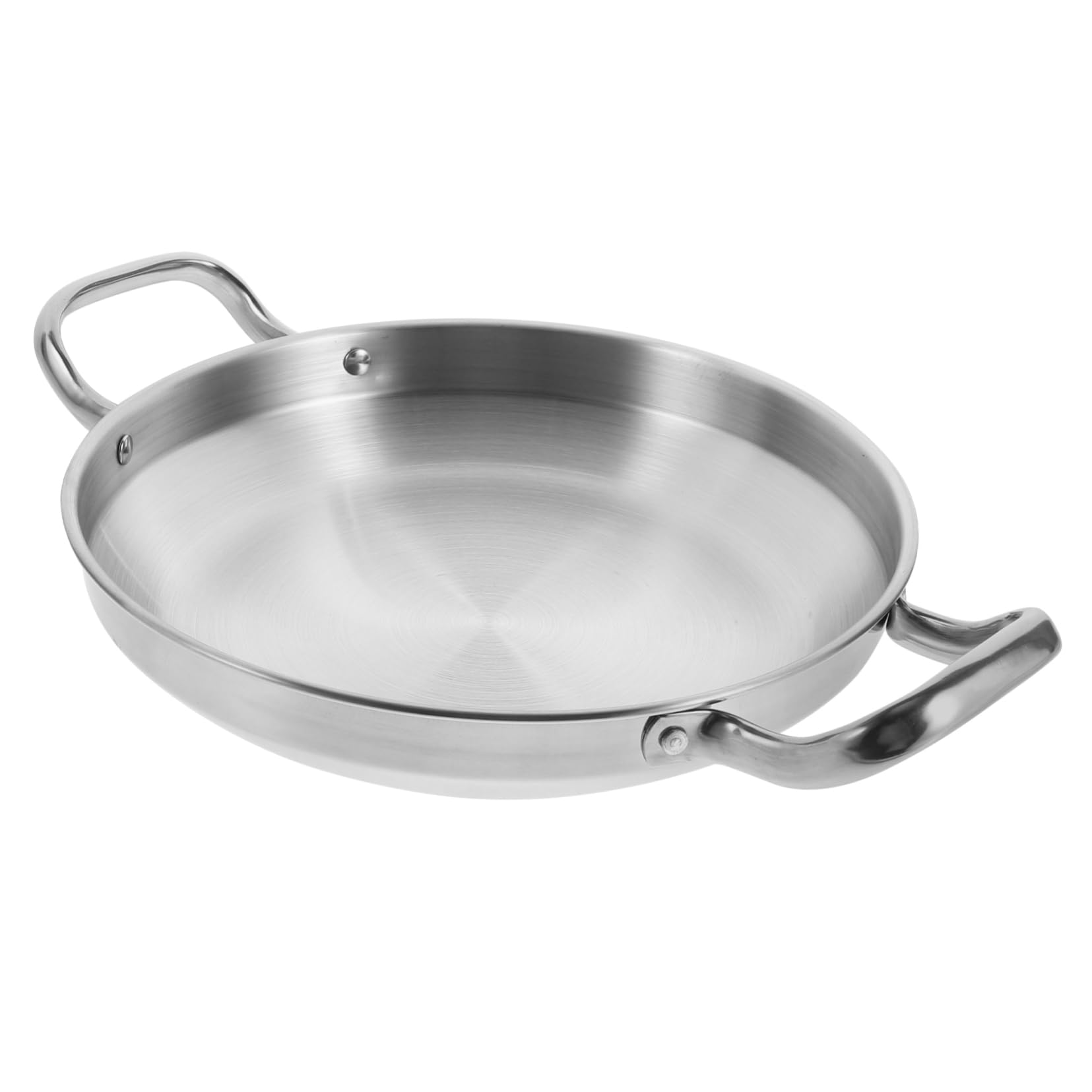 Stainless Steel Hot Pot Pan Korean Seafood Cooking Pan for Home and Restaurant Saute Pan for Kitchen Dry Pot and Griddle Use