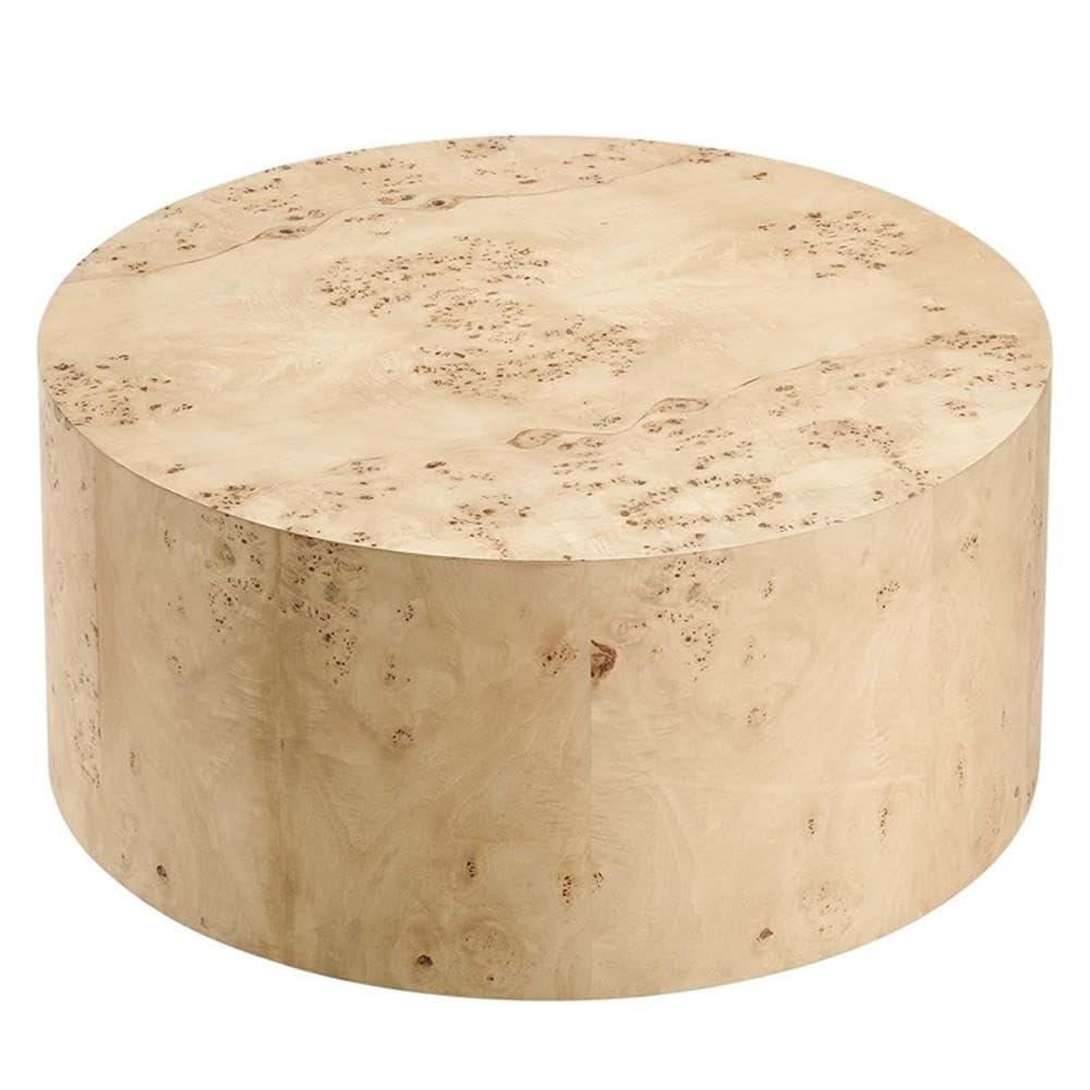 Modway EEI-6274-NAB Cosmos 35" Round Burl Wood Coffee Table, Natural Burl