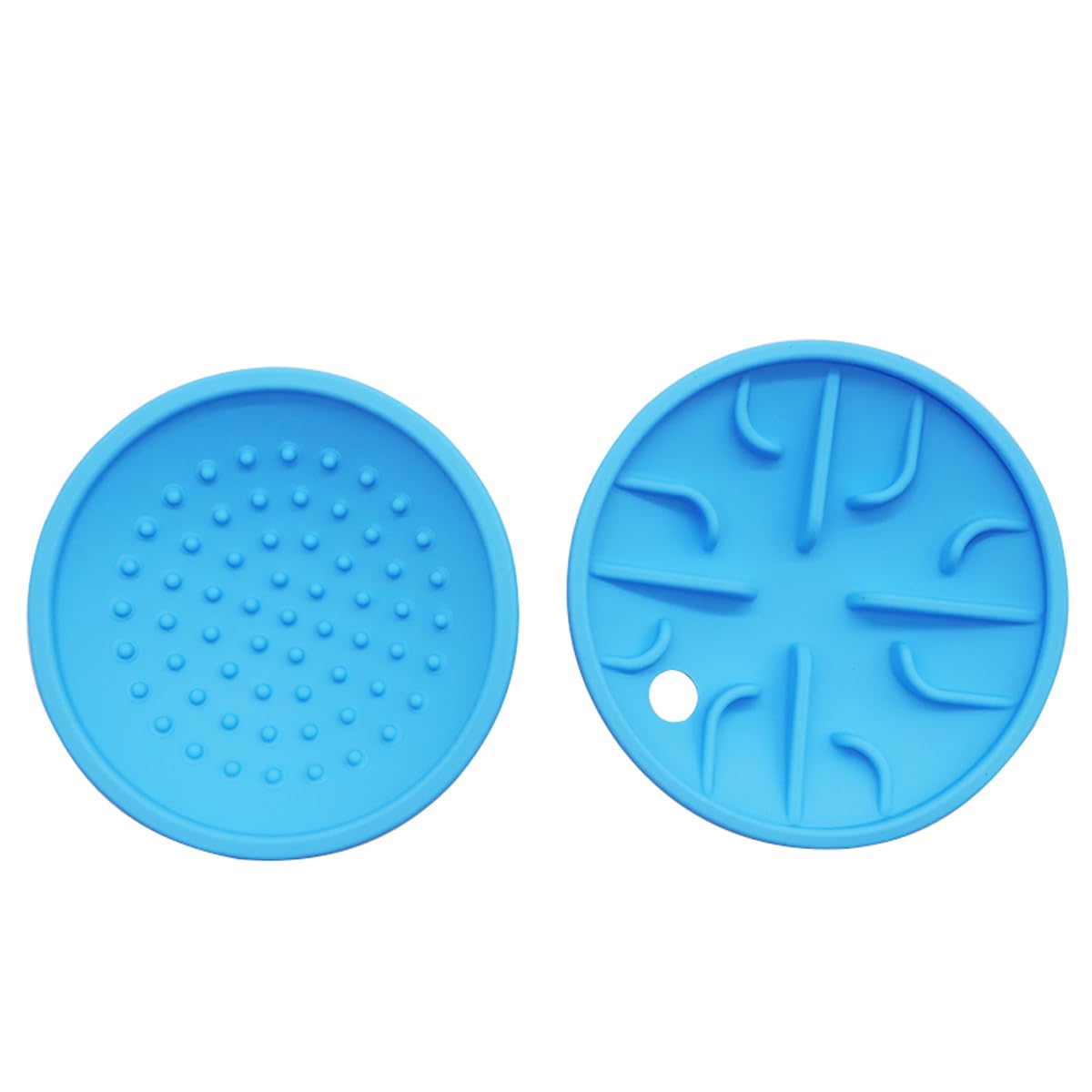 Lllunimon Slow Feeder Dog Bowl Eco-Friendly Silicone Slow Feeding & Watering Supplies Bowls Diskes for Dogs or Cats (Blue)