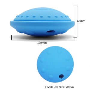 Lllunimon Slow Feeder Dog Bowl Eco-Friendly Silicone Slow Feeding & Watering Supplies Bowls Diskes for Dogs or Cats (Blue)