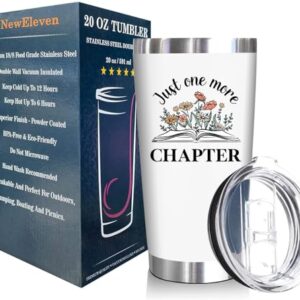 NewEleven Christmas Gifts For Book Lovers - Book Lovers Gifts For Women - Bookish Gifts for Readers, Librarians, Bookaholics, Bookworms - Birthday Gifts For Women, Her, Best Friend – 20 Oz Tumbler