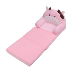 Aqur2020 Foldable Kids Sofa Lazy Toddler Seat Folding Cow Girl for Pink Sofa Bed Couch Cute Sofas (3 Layer)