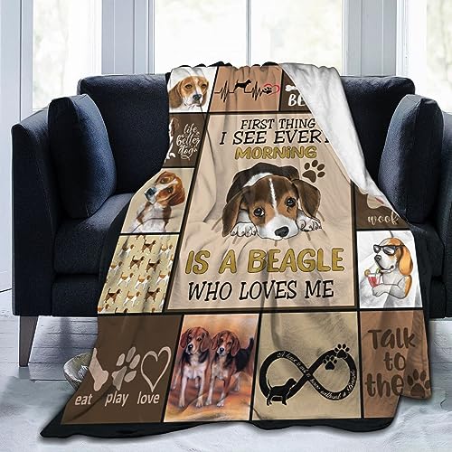 Dog Beagles Blanket Dog Gifts for Dog Lovers Fuzzy Plush Fleece Throw Blanket Super Soft Cozy Warm Beagle Stuffed Animal Dog Decor Blanket for Girls Boys Kids Women 40"X50"