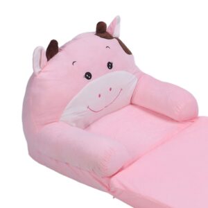 Aqur2020 Foldable Kids Sofa Lazy Toddler Seat Folding Cow Girl for Pink Sofa Bed Couch Cute Sofas (3 Layer)