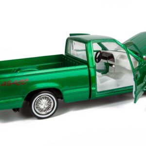 All Star Toys 1992 Chevy 454SS Pickup Lowrider Truck Candy Green 1/24 Diecast Model Motormax Get Low 79036 Exclusive