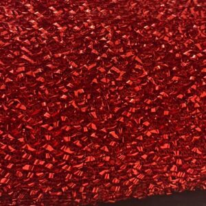 YYCRAFT Sparkling Tinsel Lurex Fabric by The Yard Stretch Metallic Glitter Lametta Shimmer Material 59" Wide 5 Yards, Christmas Decoration