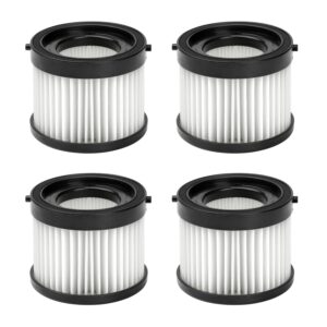 4 pack vacuum filter replacement compatible with milwaukee 49-90-0160, 0882-20 m18 compact vacuum wet dry cartridge filters washable and reusable