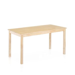 guidecraft rectangular wooden classroom table, 23" tall children's activity table for preschool