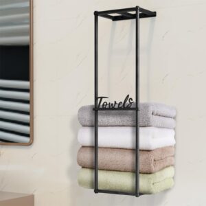 28" wall towel rack for bathroom towel rack wall mounted towel holder for rolled bath towels,new upgrade 3 bars towel rack (28" with alphanumeric)