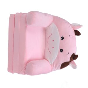 Aqur2020 Foldable Kids Sofa Lazy Toddler Seat Folding Cow Girl for Pink Sofa Bed Couch Cute Sofas (3 Layer)