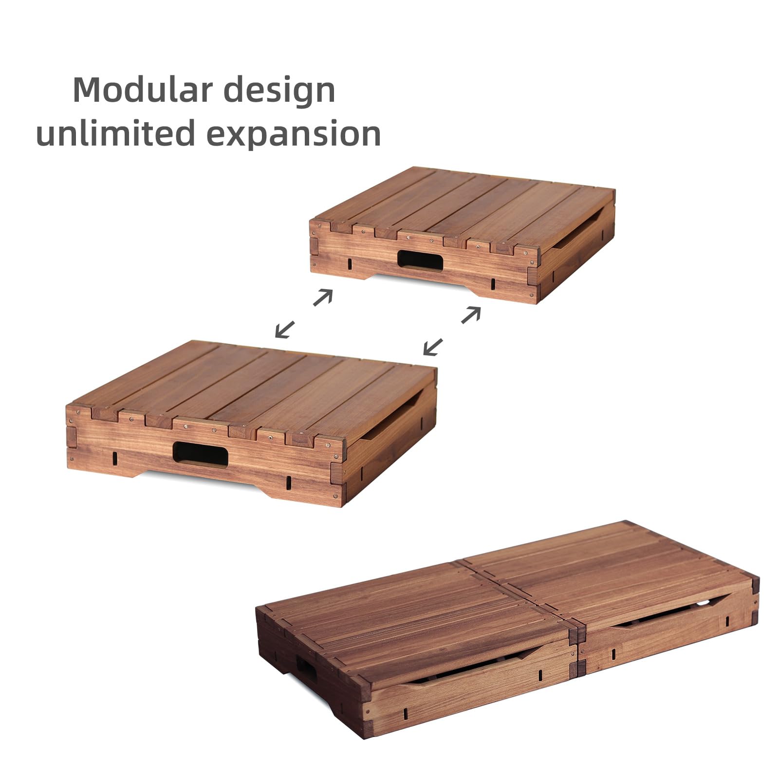 unununu Wooden Platform 3.7" Height.One Step Stool Larger 31.5" for Adults&Senior. Carbonization Porch Step,Stair Assist Indoor&Outdoor,Bedside Foot Stepper,Mobility Stepping.for Handicap,Elderly,Kids