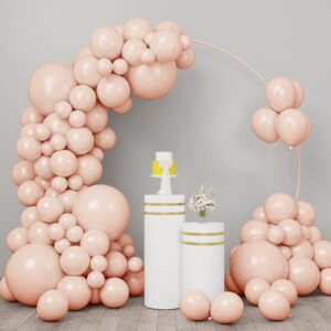 rubfac 96pcs pastel orange balloons different sizes 18 12 10 5 inches for peach balloon garland arch, premium orange latex balloons for birthday party wedding baby shower bridal shower decorations