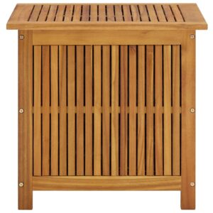 Tidyard Garden Storage Box Acacia Wood Storage Container Deck Box Tool Organization for Patio, Lawn, Poolside, Backyard, Outdoor Indoor 23.6in x 19.7in x 22.8in