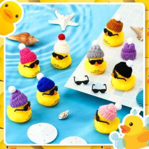 Wettarn 32 Sets Employee Appreciation Gifts Thank You Gift Set Motivational Gifts You're Ducking Awesome Cheer up Cards Mini Rubber Ducks with Glasses and Hats with Card for Coworkers