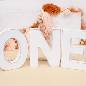 Wooden One Letter Sign for 1st Birthday - Wooden One table centerpieces, 1st Birthday Decorations, One standing Letters for 1st Birthday, First Birthday Photo Shoot Prop