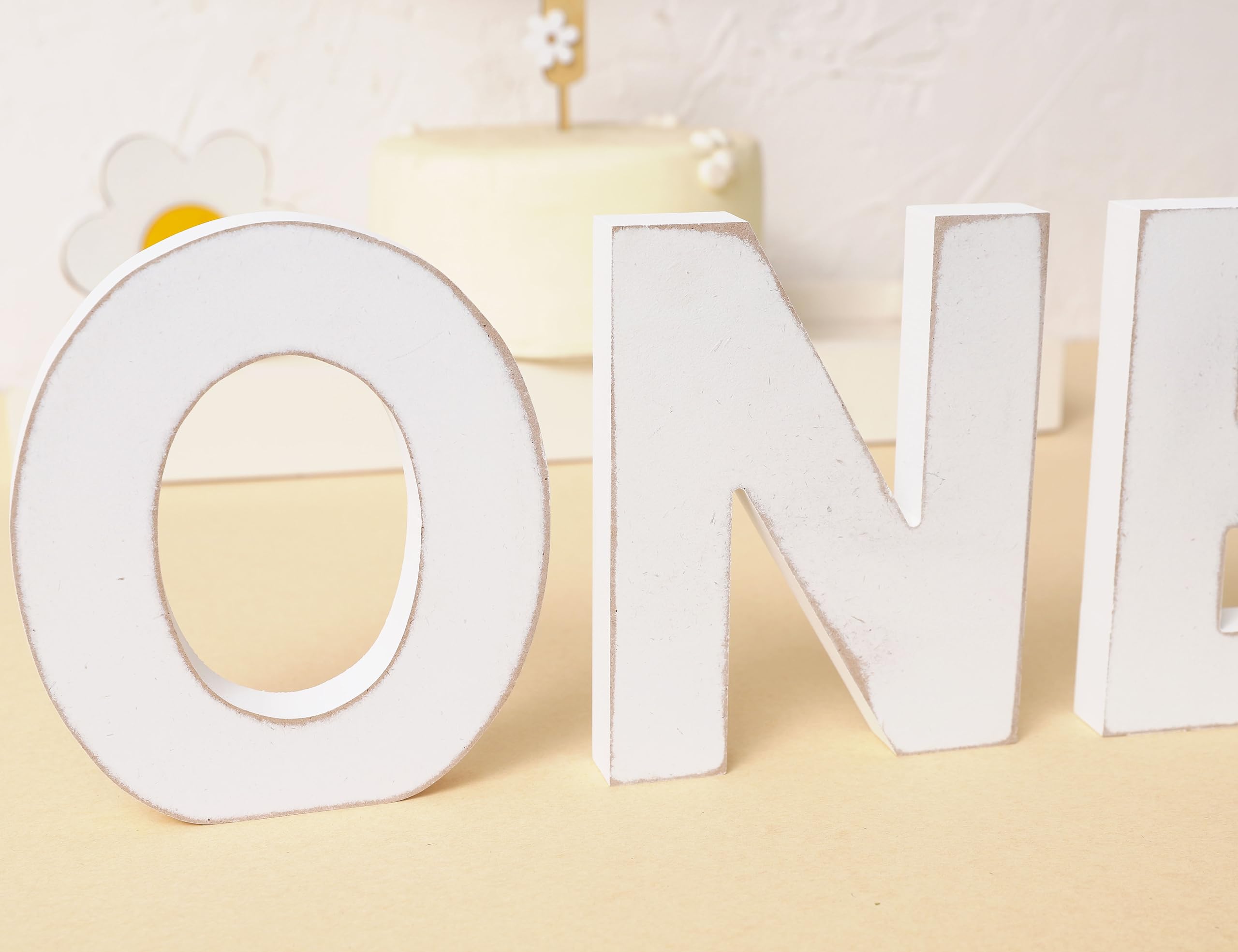 Wooden One Letter Sign for 1st Birthday - Wooden One table centerpieces, 1st Birthday Decorations, One standing Letters for 1st Birthday, First Birthday Photo Shoot Prop