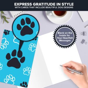 Decorably Notecards with Envelopes & Stickers - 24 Pack Blank Dog Cards with Envelopes & Stickers, 12 Designs Blank Dog Note Cards with Envelopes, 6x4in Blank Dog Greeting Cards, Dog Card