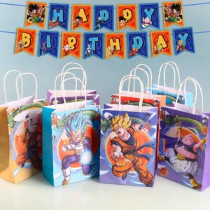 24Pack Party Gift Bags Party Supplies/Cartoon Candy bags, Tote bags, Gift Bags for Kids Paper Favor Packs Adults Birthday Party Decora - 12 Pattern