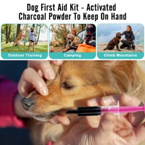 Activated Charcoal for Dogs -Pet First Aid Kit Detox Powder 8oz - for All Pets & Livestock - Poisoning, Diarrhea, Gas Relief